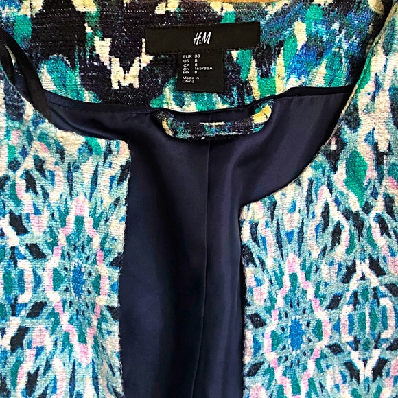 H&M blue blazer size 38 M - Picture 7 of 9